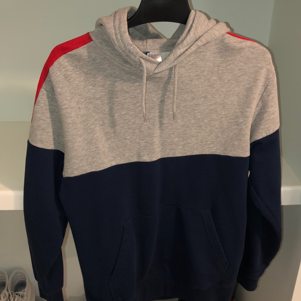 H&M Hoodie Grey/Navy/Red